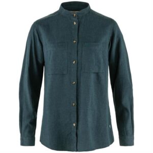 Fjällräven Ãvik Hemp Shirt L/S Womens, Mountain Blue